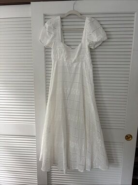 Fortunate One White Midi Dress